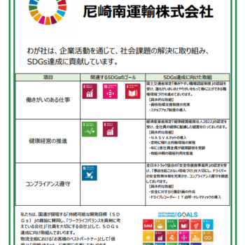 SDGs行動宣言を公開しました。